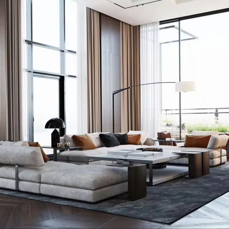 Interior Design Layout - Супер роскошный особняк Sanhai, дизайн интерьера,