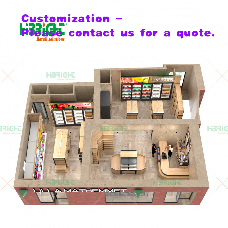 Interior Design Layout - Современный роскошный дизайн интерьера для розничных