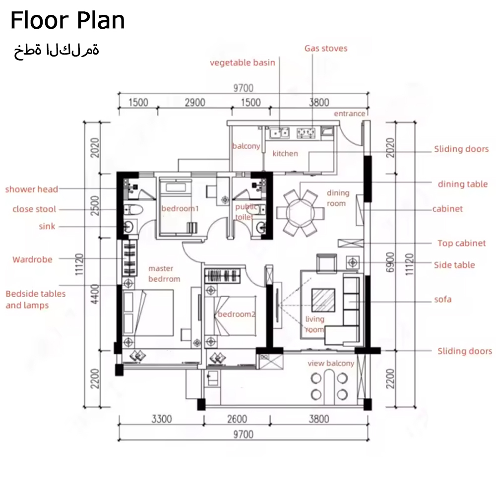 Супер роскошный особняк Sanhai – обзор и цена Interior Design Layout